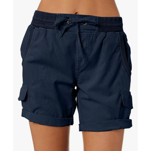 Dokotoo Womens Relaxed Fit High Waist Casual 4 Pocketed 2025 Hiking Outdoor Summer Shorts, Large