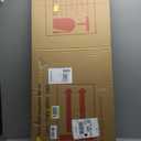 VooBang 18x48 inch Over Door Mirror Wooden Frame, Full Length Hanging Mirror with Durable and Space-Saving Design for Bedroom, Bathroom, or Closet, Adjustable Height Hooks, Grey