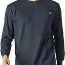 Dickies Men's Long Sleeve Heavyweight Crew Neck (3X-Large, Dark Navy)