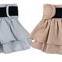 wegreeco Dog Diapers Female (Pack of 2), Highly Absorbent Puppy Doggie Dog Diapers for Female Dogs Period, Washable Doggy in Heat (Medium, Grey, Beige)