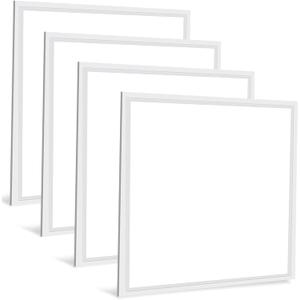 4 Pack 2x2 LED Flat Panel Lights for Drop Ceiling 45W, 5800LM 5000K Troffer Replacement Light Fixture, 0-10V Dimmable Recessed Edge-Lit Led Drop Ceiling Lights for Commercial Office, ETL Listed