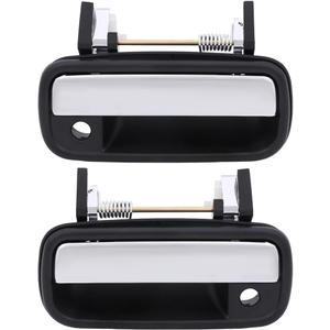 LUJUNTEC Exterior Door Handles,Front Door Handles Driver Left Passenger Right Side,Replacement for 1989-1995 for Toyota for 4Runner,2pcs Chrome Handles Replace