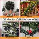 Yunsailing 100 Pcs Christmas Ball Ornaments Decorative Hanging Baubles Set Xmas Balls Seasonal Decorative Pendants for Christmas Tree Party Decorations(Black)