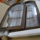 LOSOUR 2 Pack Arched Mirror, Farmhouse Decor Solid Wood Frame Wall Mirror,Vintage Bathroom Mirrors for Bathroom, Living Room,Bedroom, Entryway, Hallway,Foyer (Coffee, 2 Pack-30 L x 20" W)