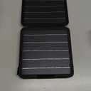 15W Small Portable Solar Panel Chargers (5V/3.0A USB-A/USB-C), IP65 Waterproof Foldable Solar Panel with Large Storage,Backpack Solar with 2 Carabiner for Camping,Hiking, Cell Phone,Tablet