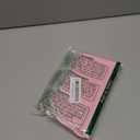 4 Pcs Pink Bow Placemats Coquette Embroidered Place Mats Pink Cotton Decorative Table Mats for Home Wedding Baby Shower Birthday Party Decor(Round Embroidered)