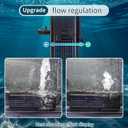 Aquarium Filter Water Flow Adjustable for 55-200 Gallon Fish Turtle Tank 400GPH Biochemical Filtration 4in1 Submersible Internal Powerful Pumps & Filters Keep Freshwater Saltwater Crystal Clear Large