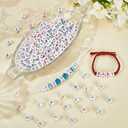 10MM 400PCS Colorful Letter Beads with Holes Acrylic Cube Assorted Alphabet Colorful Opaque Square Loose Spacer Bead Bulk for Jewelry Making Bracelet Necklace Earrings DIY Crafts Supplies