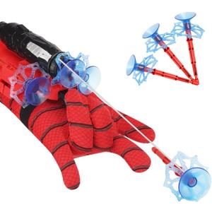 Spider Web Shooters with Gloves, Superheroes Wrist Launcher Toy, Funny Children Educational Toys, Party Cosplay Gift for Kids