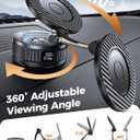 Car Phone Holder for Magsafe [Carbon Fiber] Phone Mount for Car [Super Strong Magnetic, 360 Adjustable, 108LBS Vacuum Suction] Phone Holders for Your Car, Car Accessories for iPhone 1712 Series