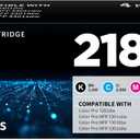 218X Toner Cartridges 4 Packs with Chip | Compatible Replacement for HP 218X W2180X W2181X W2182X W2183X 218A W2180A Work with Color Pro 3201dw 3301cdw 3301fdw 3301sdw Printer, 4 Color Packs Set