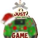3 x Game Lover Wooden Ornament