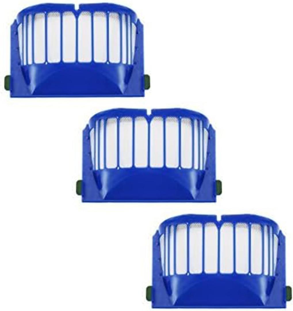 Masterpart 3 Pack Filter Vacuum Cleaner Kit Compatible With iRobot Roomba 500, 600 Series (550 560 650 620)