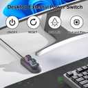 PC Power Button, Desktop External PC Power Switch, Mechanical Keyboard Switch Start On/Off/Reset for Computer Motherboard (1.8M)