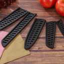 uxcell 6 Pcs Knife Cover Sleeves, 8.1" x 1.8" PP Knives Edge Guard Blade Protector Universal Knife Sheath for Home Kitchen, Black