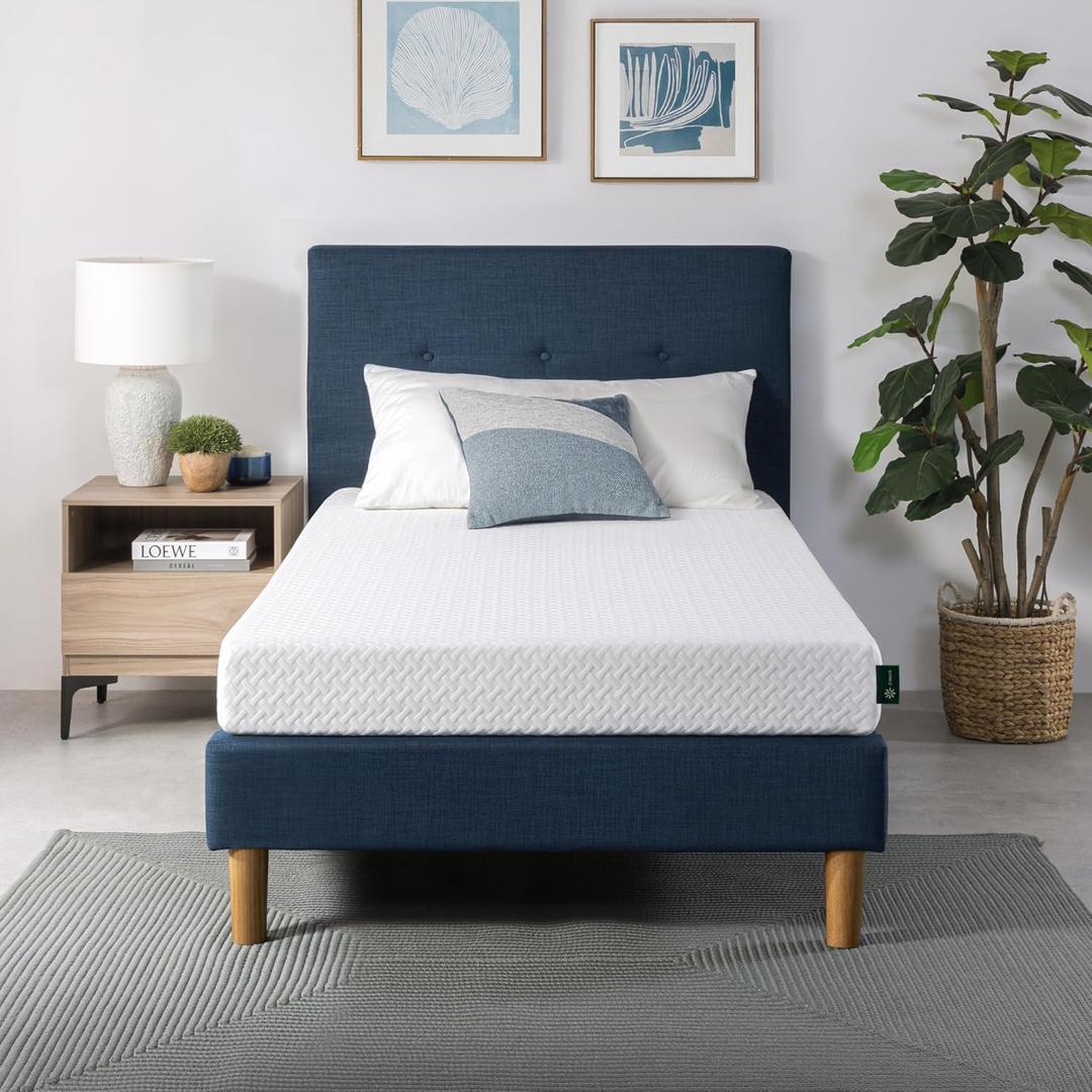 ZINUS 6 Inch Twin Cooling Essential Memory Foam Mattress [NewVersion], Fiberglass Free, Medium Feel, Breathable Cooling Layers, Certified Safe Materials (White)