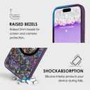 Magnetic for iPhone Air Case Abalone Shell, Elegant Purple | Cute Sparkle Mother of Pearl Design, Compatible with MagSafe, Shockproof Protective Phone Cover