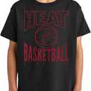 Junk Food NBA Team Basketball - Officially Licensed Kids Short Sleeve Fan T-Shirt for Boys & Girls (Large, Black)