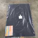 Lightomorrow Extra Large Bulletin Board - 96 x 48 Inches, Decorative Felt Pin Board for Wall - 8' x 4' Foldable Photo Display Board with Self-Adhesive Tape, Includes 20 Push Pins - Black