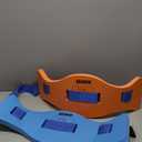 Wettarn 2 Pcs Kids Swim Belt with Adjustable Strap, EVA Buoyancy Belt for Youth Children Junior Water Aerobics Swimming Belt Fitness Foam Flotation Aid for Pool Swimming Training (Orange, Blue)