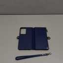 XcaseBar for Moto G Stylus 5G 2024 Wallet case with Zipper Credit Card HolderRFID Blocking,Flip Folio Book PU Leather Phone Shockproof Cover Women Men for Stylus 5G 2024 case Blue