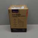 White Outdoor Wall Lights, Dusk to Dawn Exterior Lighting Fixtures, Waterproof Outside Lights for House, Garage, Garden, Entryway, Doorway, Anti-Rust, Modern Style, Tempered Glass