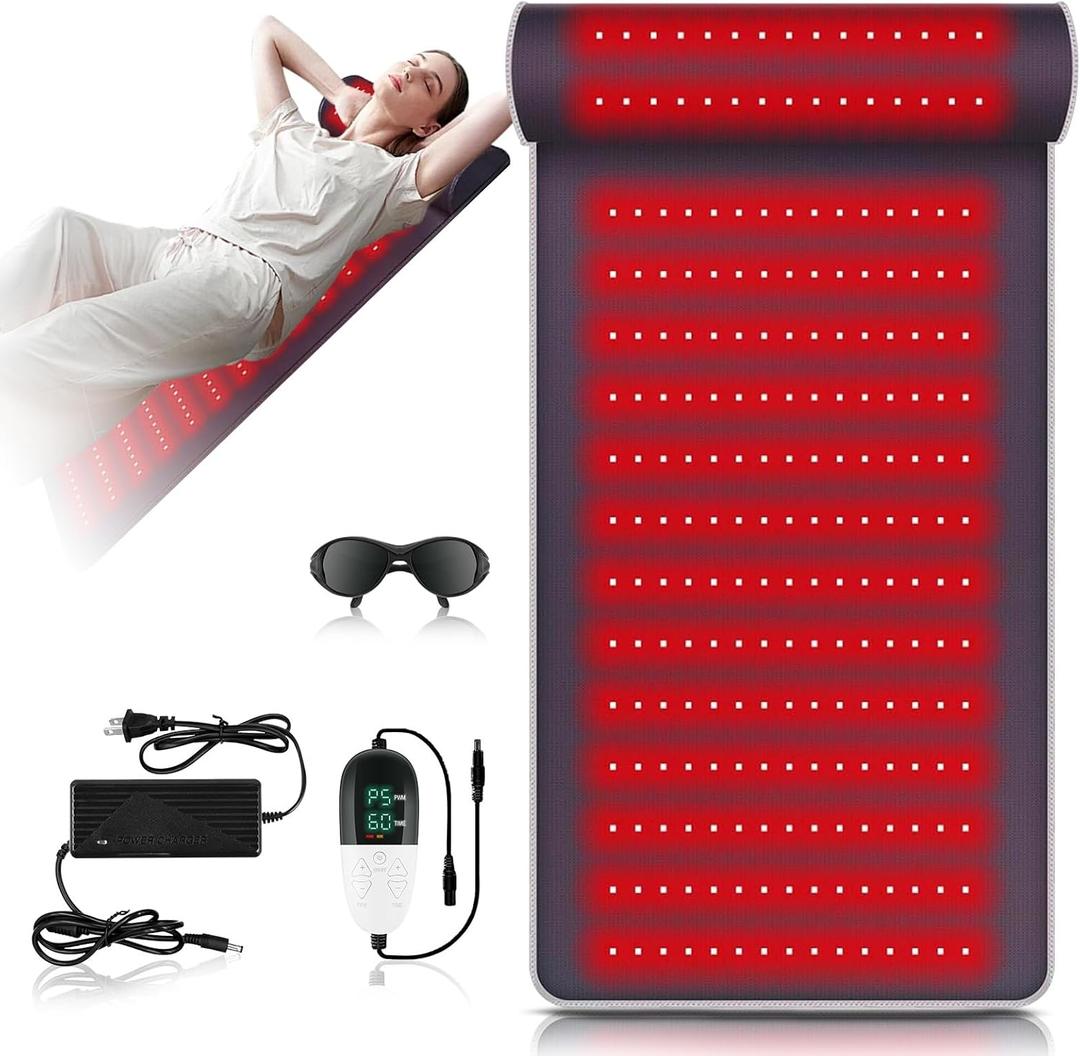 2025 New Leather Red Light Therapy Mat, Red Light Therapy Pad with Neck Support, Dual-Wavelength 660nm&850nm Infrared Light Therapy Blanket, Relief Body Neck Back Waist Shoulder Pain, 19.0"x 35.9" 2025 New Leather Red Light Therapy Mat, Red Light Therapy Pad with Neck Support, Dual-Wavelength 660nm&850nm Infrared Light Therapy Blanket, Relief Body Neck Back Waist Shoulder Pain, 19.0"x 35.9"