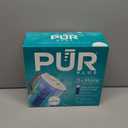 PUR Plus 7-Cup Water Filter Pitcher for Fridge, Cleaner, Great-tasting Water, Dishwasher Safe, Powerful Filtration, Change Light Indicator, LockFit Cap Design, White