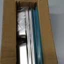 2pcs Grab and Go Snack Containers, Stainless Steel Double Compartment Snack Containers with Lids, Reusable Food Lunch Meal Container Prep for Travel, Small Packs Container