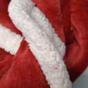 NANPIPER Sherpa Blanket Warm Blankets Super Soft Fuzzy Flannel Fleece/Wool Like Reversible Velvet Plush Couch Blanket Lightweight(Wine Red Throw Size 50"x60")