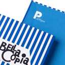 Bella Copia Blue Midsized Blank Notebook (BI, bianco)