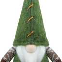 Gehydy Christmas Gnomes Decorations Gnome Handmade Decor for Home Kitchen Farmhouse Tiered Tray - Green