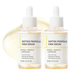 2PCS Peptide Propolis Serum, Hydration & Wrinkle Renewal Face Serum for Women Anti Aging, Hydrating & Anti Wrinkle for Face, Boosts Skin Elasticity, For All Skin Types (1 Fl Oz (Pack of 2))