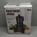 Juicer Machines with 5.8" Large Feed Chute, Cold Press Juicer for Whole Vegetables and Fruits 400W, Slow Masticating juicer Easy to Clean Juice Extractor Machine High Juice Yield (Titanium Gray)