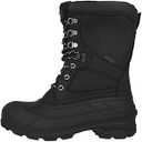 Kamik Men's Nationpro Waterproof Snow Boot Waterproof Leather Upper, Removable 200B 3M Thinsulate Liner, Speed Lacing System, Moisture-Wicking Lining, Size 11
