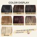 Tmlkhl Claw clip Ponytail Extension 14 Inch Short Clip in Ponytail Brown Color Ponytail Extension for Black Women Hair Extensions Cheer Ponytail Hair Piecefor Daily Use Curly Ponytail Drawstring