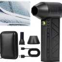 Snow Whiz Turbo Blower, 2026 Upgrade Snowwhiz Turbo Blower with Led,Mini Turbos Snow Blowers, 3 Gear Adjustable Super Power Turbo Breeze Electric Blow for Car for Car,Home,Keyboard,Computer
