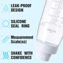 Water Bottles 32oz- BPA-Free Tritan Plastic, Fast Flow Spout Lid, Wide Mouth & Leakproof Design Hiking Water Bottle Suitable for Travel, Outdoors, Gym, Travel, Home, School(Clear)