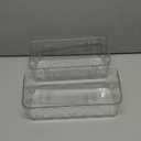 Natheeph Bath Toy Storage Holder, 2 Pack Large Capacity Bath Toy Organizer for Tub Clear Baby Bathtub Toy Storage Multi Use Shower Caddy for Bathroom, Bedroom & More (Rectangular, Transparent)