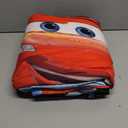 NoJo Disney Cars Radiator Springs White, Blue, and Red Lightning McQueen and Tow-Mater 4 Piece Toddler Bed Set - Comforter, Fitted Bottom Sheet, Flat Top Sheet and Reversible Pillowcase