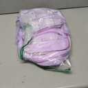 Cute Backpack for Girls, Large Capacity Kids Bookbag for Elementary Middle School Students Waterproof Kawaii Preppy Aesthetic Plaid Backpack Age 4-16 with Cute Accessories (Purple)