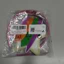 Large Rainbow Shooting Star Patch & Pink Satin Headband - Iron-On Patch, Halloween Costume Accessories Set for Fun Cartoon Cosplay