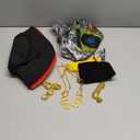 YAROMO 13 Pieces 80s 90s Party Decorations, 90s Hip Hop Costume Kit Rapper Accessories Includes Inflatable Boom Box Bucket Hat Gold Chain Ring