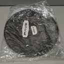 FAVE Black Faux Leather Placemats 13.78Inches Round Placemat Set of 2 Heat Resistant Place Mats for Kitchen Table Wipeable Fall Placemats Table Mats with Rivets High Texture Placemat (Black)