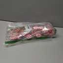 5pcs Candyland Christmas Tree Picks Candy Cane Tree Topper, Red and White Christmas Tree Decorations with Glitter, Curly Lollipop Candy Picks for Xmas Holiday Wreath Vase Party Decor