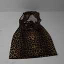 Floerns Women's Leopard Print Sleeveless Tank Dress Cut Out Tie Back Bodycon Mini Dress Brown Small