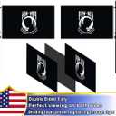 Volta Double Sided Pow Mia Flag 3x5ft, Outdoor Heavy Duty 3-Ply Durable Nylon Progressive Flag with Canvas Header/Brass Grommets for Indoor and Outdoor Decoration
