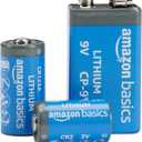 Amazon Basics 6-Pack Non-Rechargeable CR123A Lithium Batteries, 3 Volt, Up to 10-Year Shelf Life