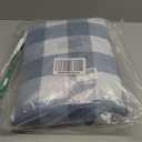 DriftAway Buffalo Plaid Blackout Curtains Linen Textured Farmhouse Double Layer Thermal Insulated Yarn Dyed Woven Checkered Gingham Grommet Drapes for Living Room 2 Panels Each 52W x 84L Dusty Blue