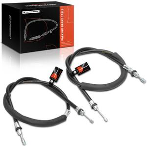 A-Premium Rear Driver and Passenger Side Parking Brake Cable Assembly Compatible with Jeep Models: Grand Cherokee 2005-2010, Commander 2006-2010, 2-PC Set - Replace# 68024891AB